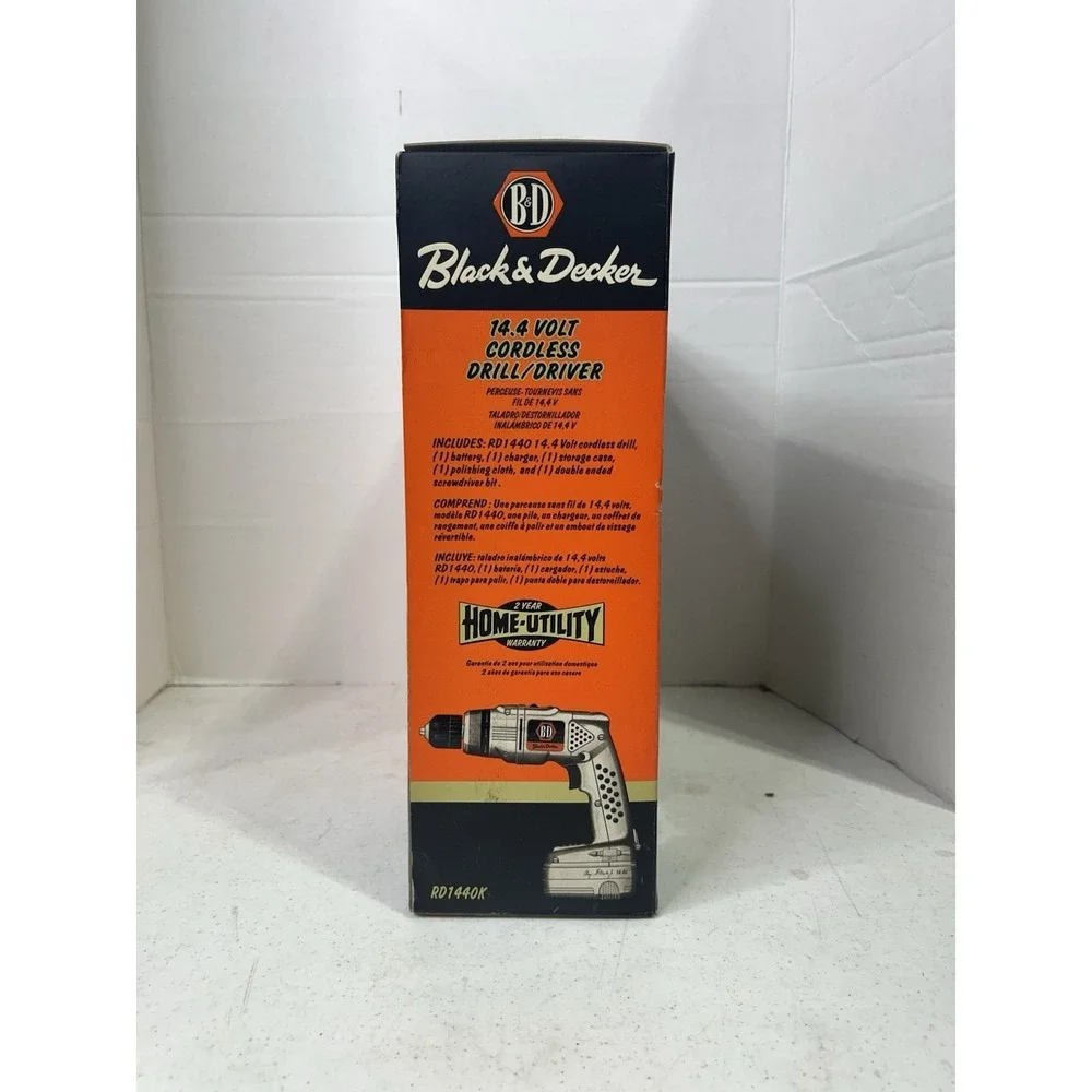 Black‎ & Decker 85th Anniversary 14.4V Cordless Drill Driver RD1440 W/Battery